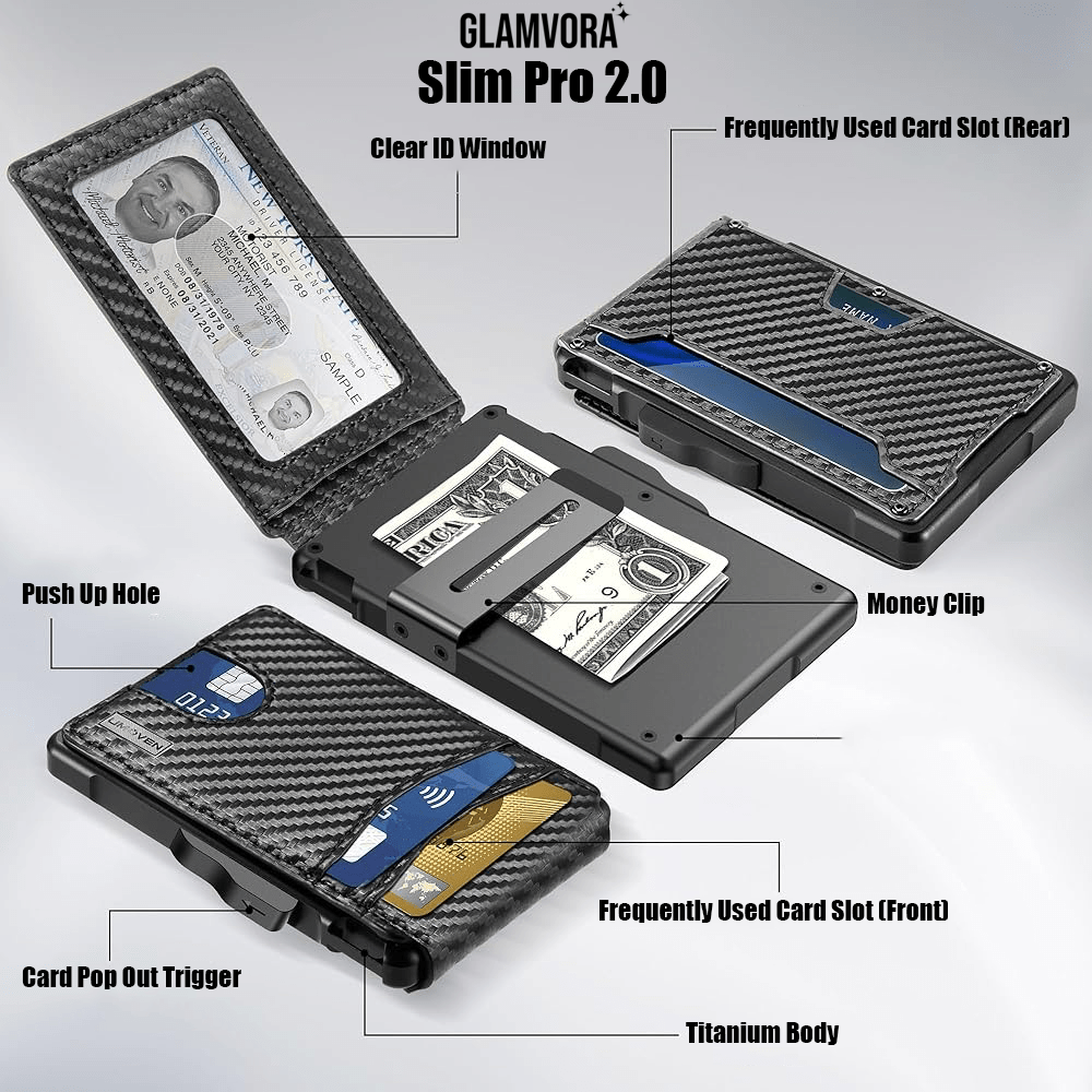 Glamtech™ Slim Pro 2.0 Wallet + Tracker